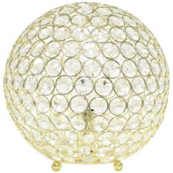 Lalia Home Elipse 10&quot; High Gold Orb Accent Table Lamp