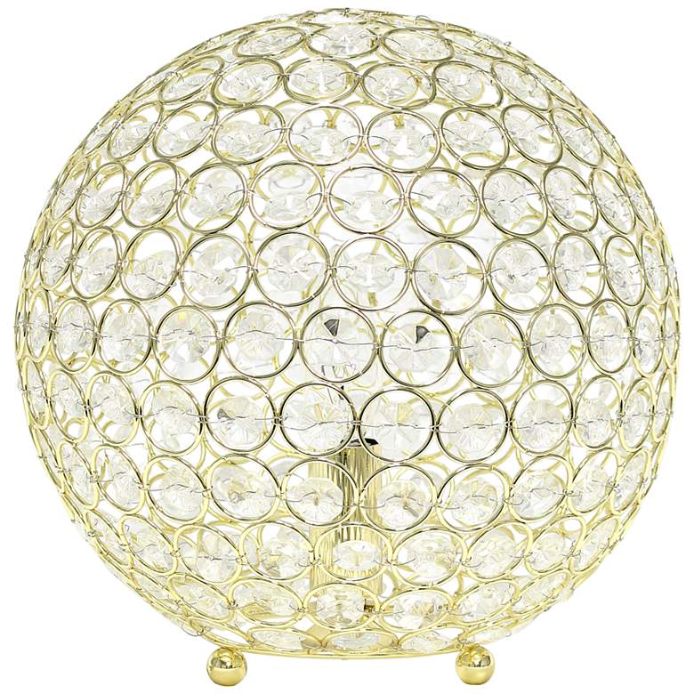 Image 2 Lalia Home Elipse 10" High Gold Orb Accent Table Lamp