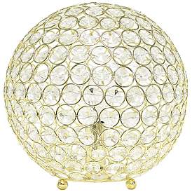 Image2 of Lalia Home Elipse 10" High Gold Orb Accent Table Lamp