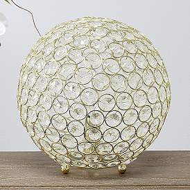 Image1 of Lalia Home Elipse 10" High Gold Orb Accent Table Lamp