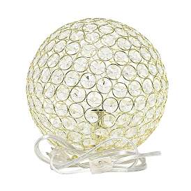 Image5 of Lalia Home Elipse 10" High Gold Orb Accent Table Lamp more views