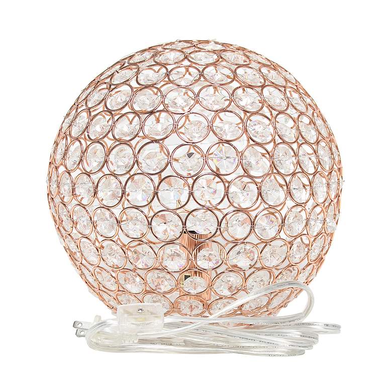 Image 5 Lalia Home Elipse 10 inch High Rose Gold Orb Accent Table Lamp more views