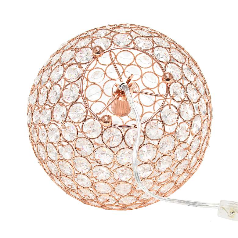Image 6 Lalia Home Elipse 10 inch High Rose Gold Orb Accent Table Lamp more views