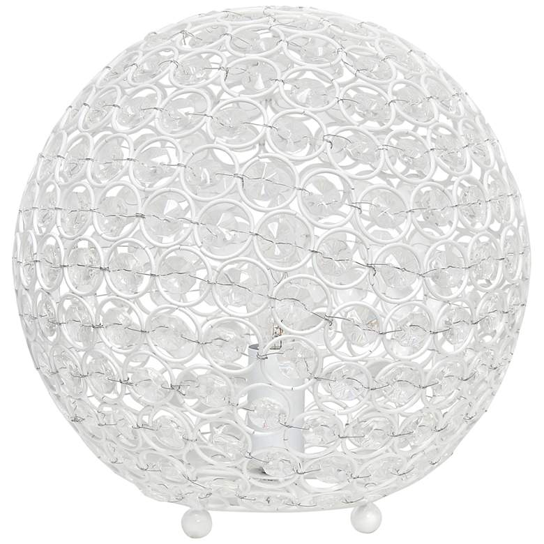 Image 2 Lalia Home Elipse 10" High White Orb Accent Table Lamp