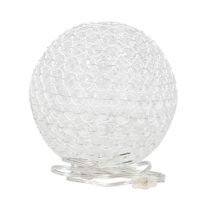 Image 5 Lalia Home Elipse 10" High White Orb Accent Table Lamp more views
