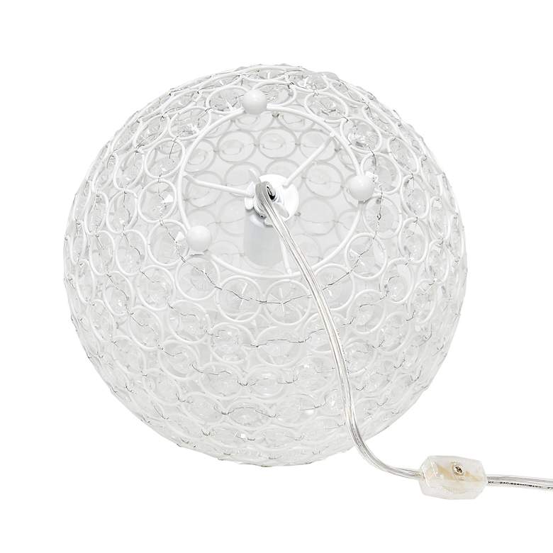 Image 6 Lalia Home Elipse 10 inch High White Orb Accent Table Lamp more views