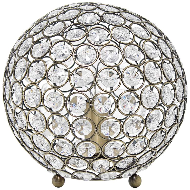 Image 3 Lalia Home Elipse 8 inch Crystal Sphere Accent Table Lamp