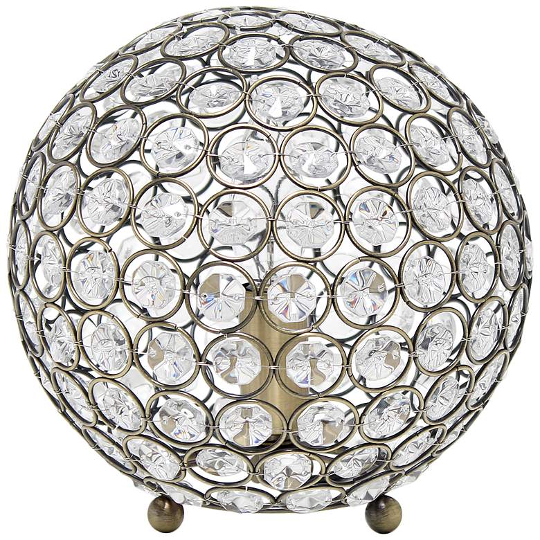 Image 3 Lalia Home Elipse 8" Crystal Sphere Accent Table Lamp