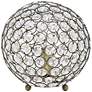 Lalia Home Elipse 8" Crystal Sphere Accent Table Lamp in scene
