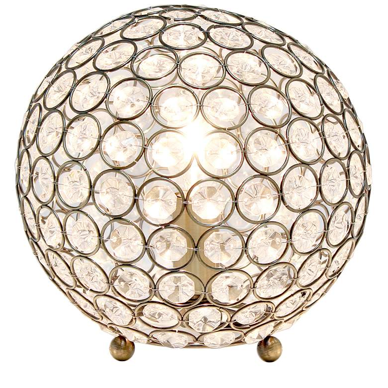 Image 5 Lalia Home Elipse 8 inch Crystal Sphere Accent Table Lamp more views