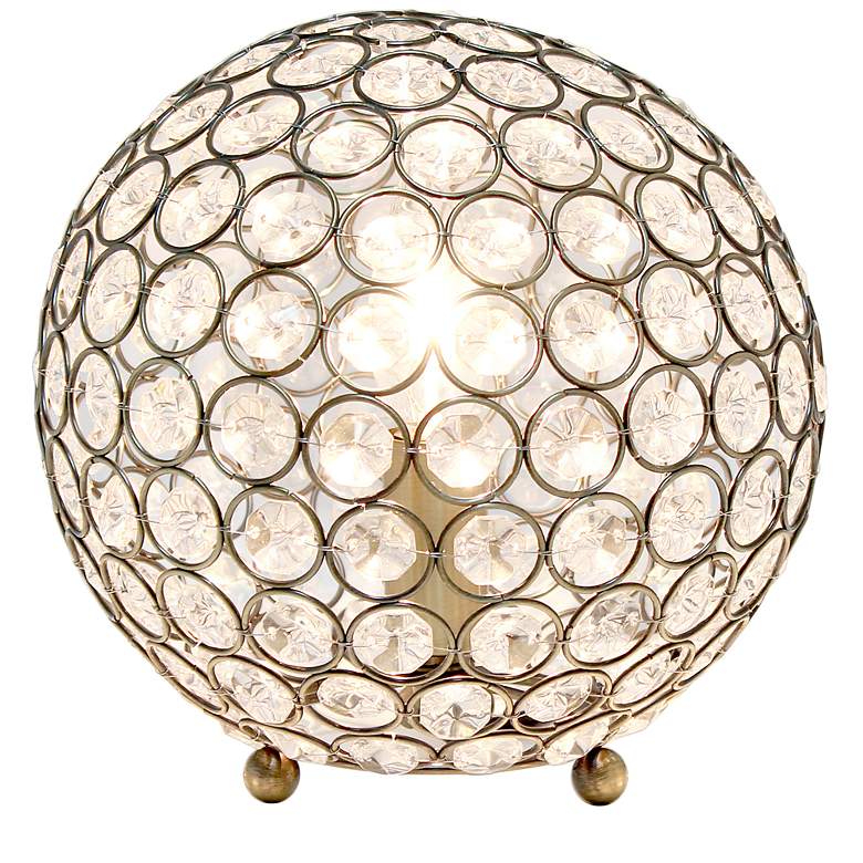 Image 5 Lalia Home Elipse 8" Crystal Sphere Accent Table Lamp more views