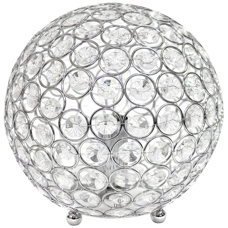 Image 2 Lalia Home Elipse 8 inch High Chrome Orb Accent Table Lamp