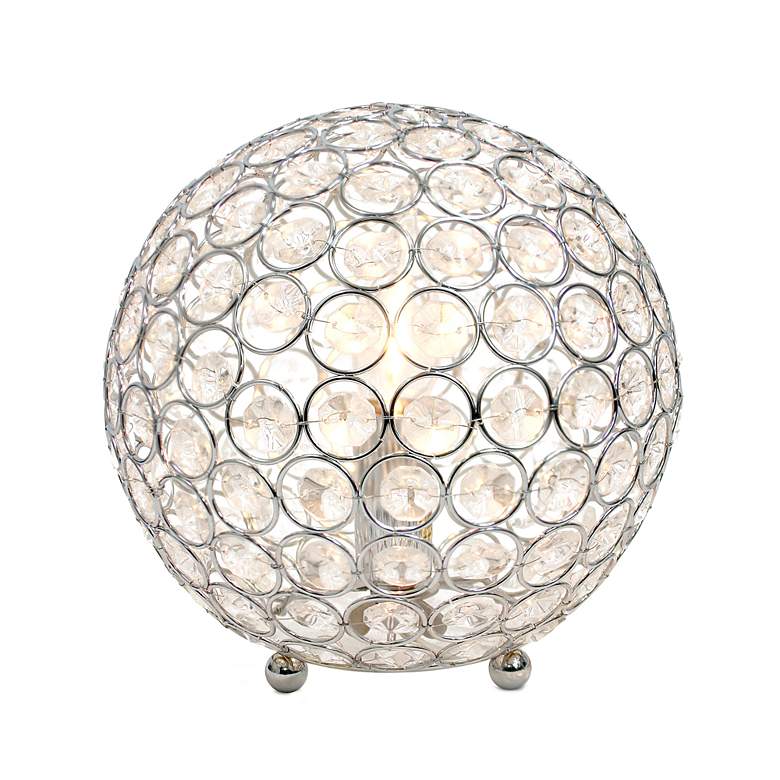 Image 3 Lalia Home Elipse 8" High Chrome Orb Accent Table Lamp more views