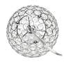 Lalia Home Elipse 8" High Chrome Orb Accent Table Lamp