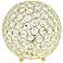Lalia Home Elipse 8" High Gold Orb Accent Table Lamp