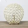 Lalia Home Elipse 8" High Gold Orb Accent Table Lamp