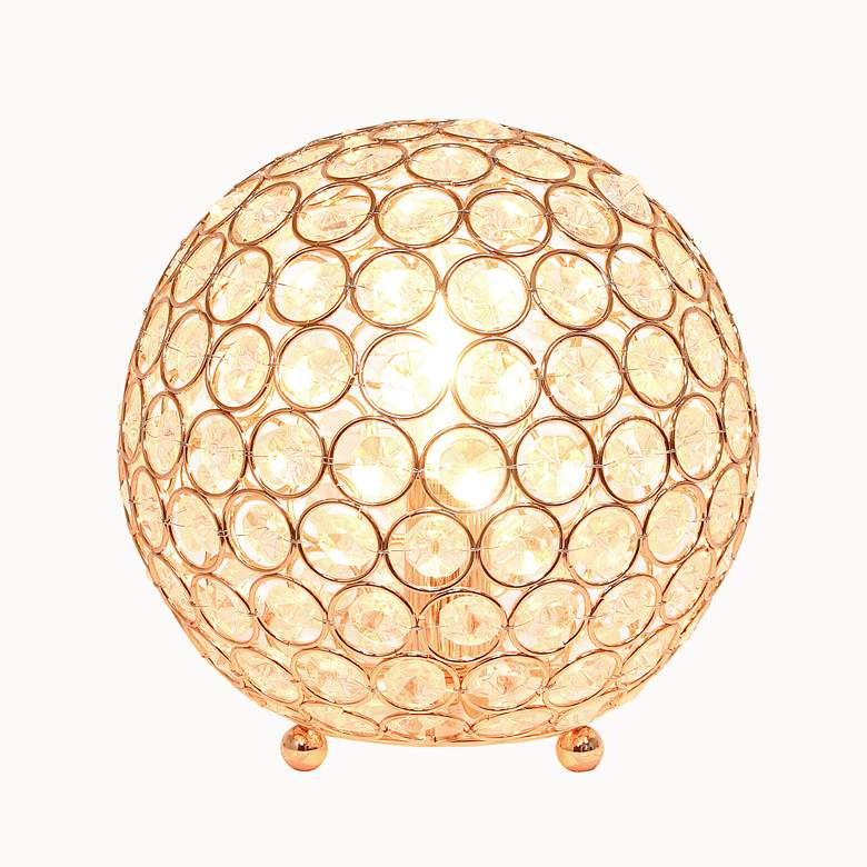 Image 3 Lalia Home Elipse 8" High Rose Gold Orb Accent Table Lamp more views