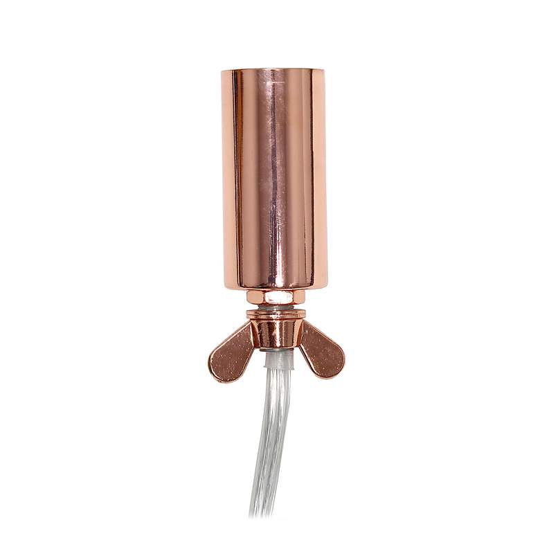Image 5 Lalia Home Elipse 8" High Rose Gold Orb Accent Table Lamp more views