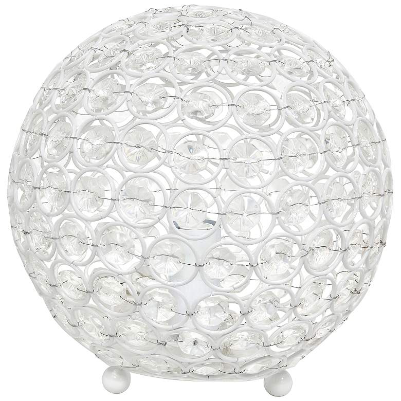 Image 2 Lalia Home Elipse 8" High White Orb Accent Table Lamp