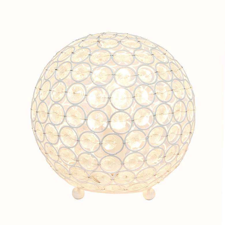 Image 3 Lalia Home Elipse 8 inch High White Orb Accent Table Lamp more views