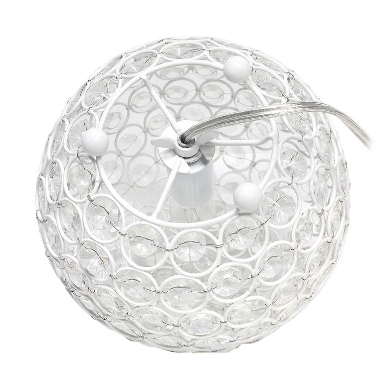 Image 4 Lalia Home Elipse 8" High White Orb Accent Table Lamp more views