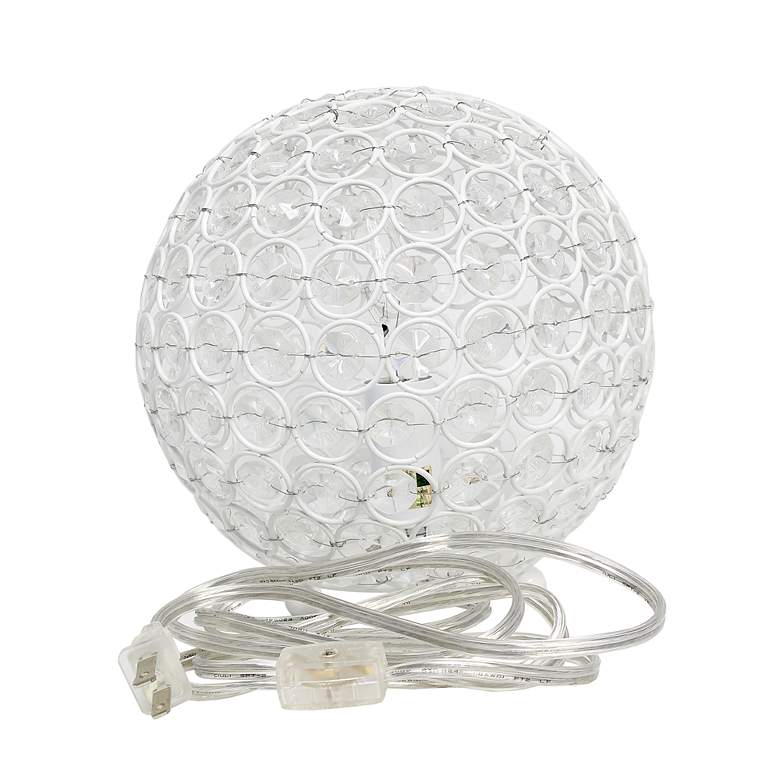Image 7 Lalia Home Elipse 8 inch High White Orb Accent Table Lamp more views