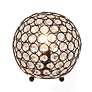 Lalia Home Elipse 8"H Restoration Bronze Accent Table Lamp