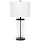 Lalia Home Entrapped Glass and Black Metal Table Lamp