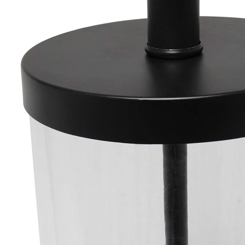 Lalia Home Entrapped Glass and Black Metal Table Lamp more views