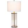 Lalia Home Entrapped Glass and Brushed Nickel Table Lamp