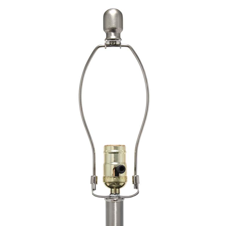 Image 5 Lalia Home Entrapped Glass and Brushed Nickel Table Lamp more views