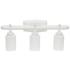 Lalia Home Essentix 23 1/2" Wide 3-Light White Vanity Bath Fixture
