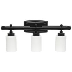 Lalia Home Essentix 3Lt Metal Vanity Wall Mounted Fixture, Black