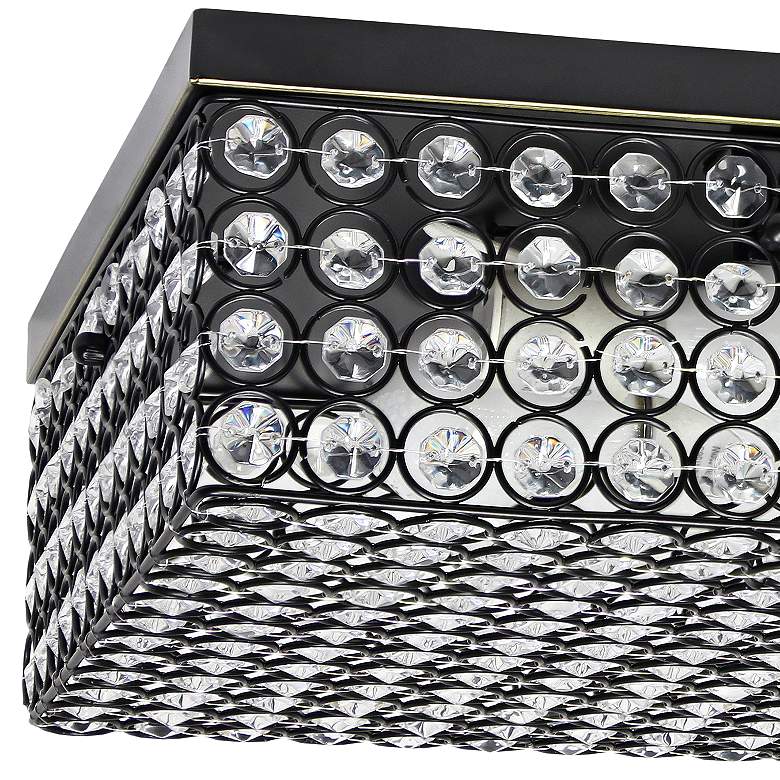 Image 4 Lalia Home Glamorous 2 Light 12 Inch Square Flush Mount, Restoration Bronze more views