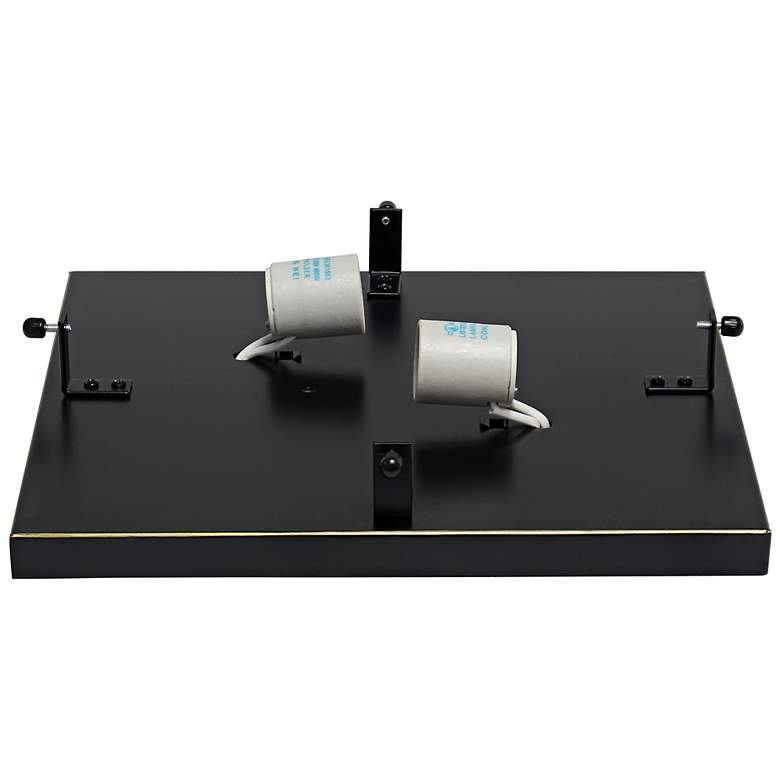 Image 6 Lalia Home Glamorous 2 Light 12 Inch Square Flush Mount, Restoration Bronze more views