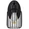 Lalia Home Ironhouse 10.5" 1Lt Decorative Cage Wall Sconce, Black