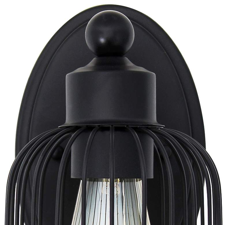 Image 2 Lalia Home Ironhouse 10.5 inch 1Lt Decorative Cage Wall Sconce, Black more views