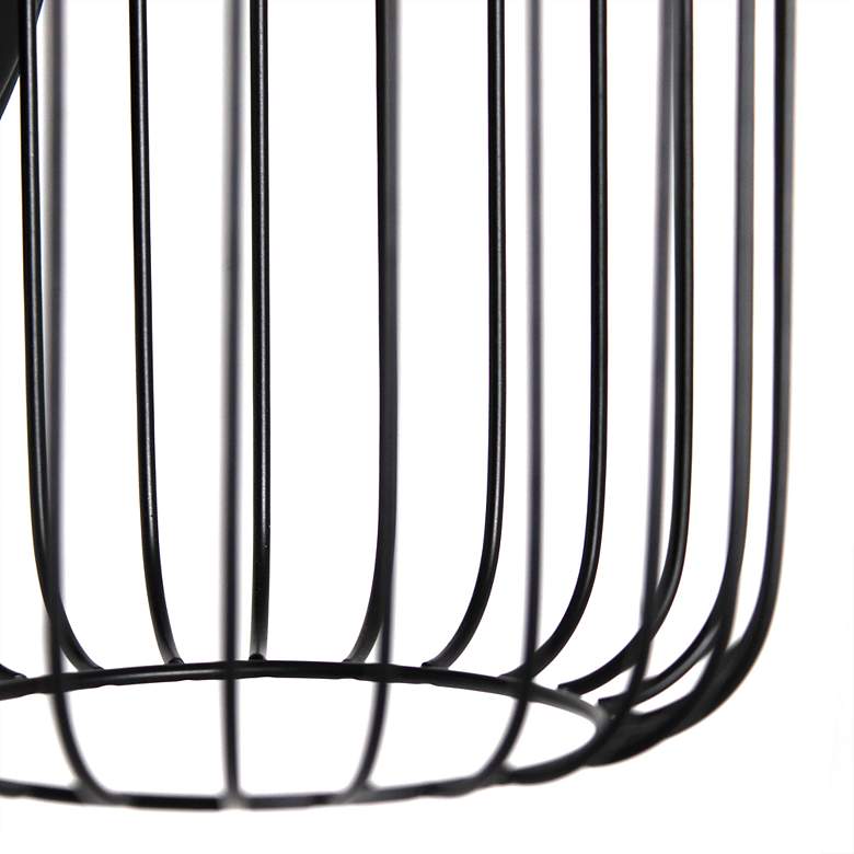 Image 4 Lalia Home Ironhouse 10.5 inch 1Lt Decorative Cage Wall Sconce, Black more views