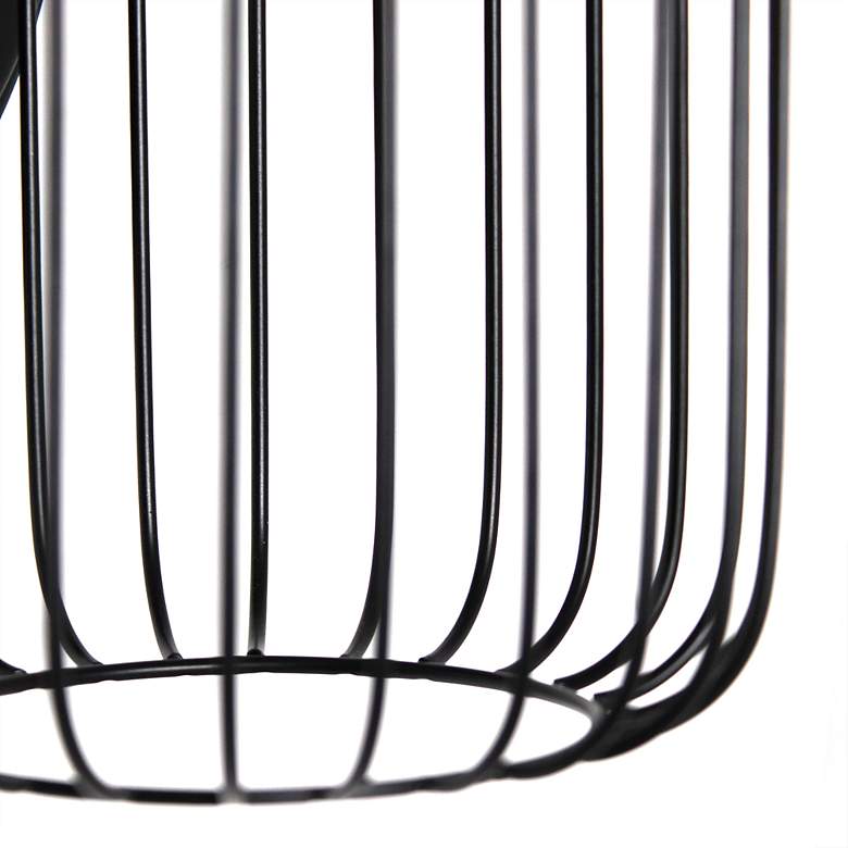 Image 4 Lalia Home Ironhouse 10.5" 1Lt Decorative Cage Wall Sconce, Black more views