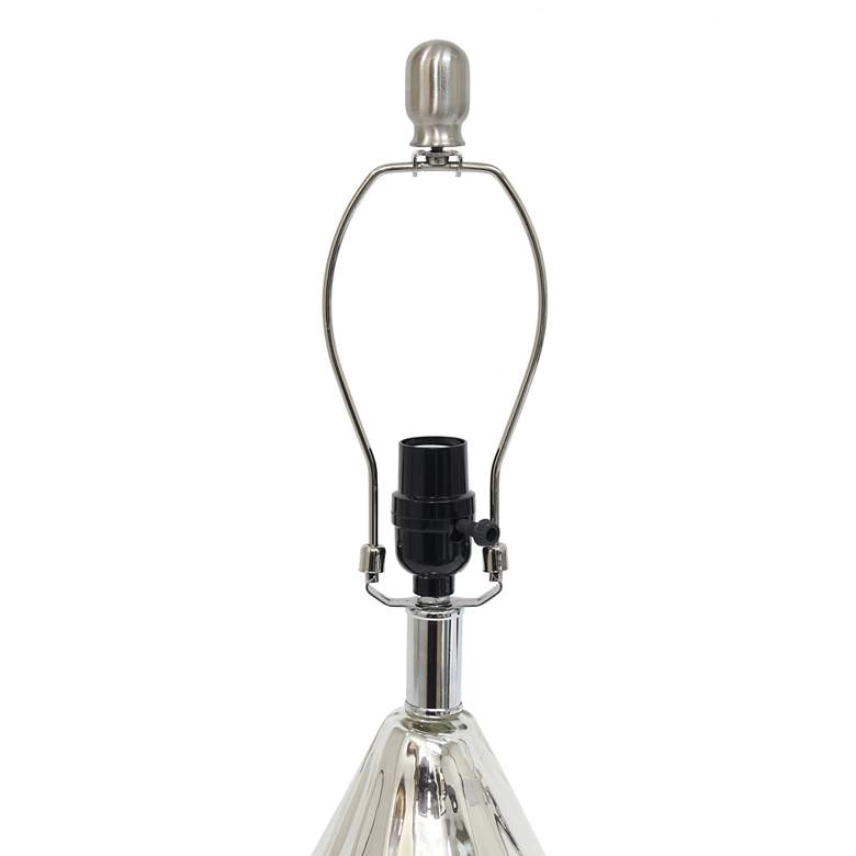 Image 6 Lalia Home Kissy Pear Chrome and Gray Accent Table Lamp more views
