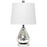 2_Lalia Home Kissy Pear Chrome and White Accent Table Lamp
