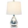 Lalia Home Kissy Pear Chrome and White Accent Table Lamp