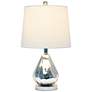 3_Lalia Home Kissy Pear Chrome and White Accent Table Lamp more views