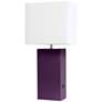 2_Lalia Home Lexington 21" High Eggplant Purple USB Accent Table Lamp