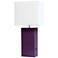 Lalia Home Lexington 21" High Eggplant Purple USB Accent Table Lamp