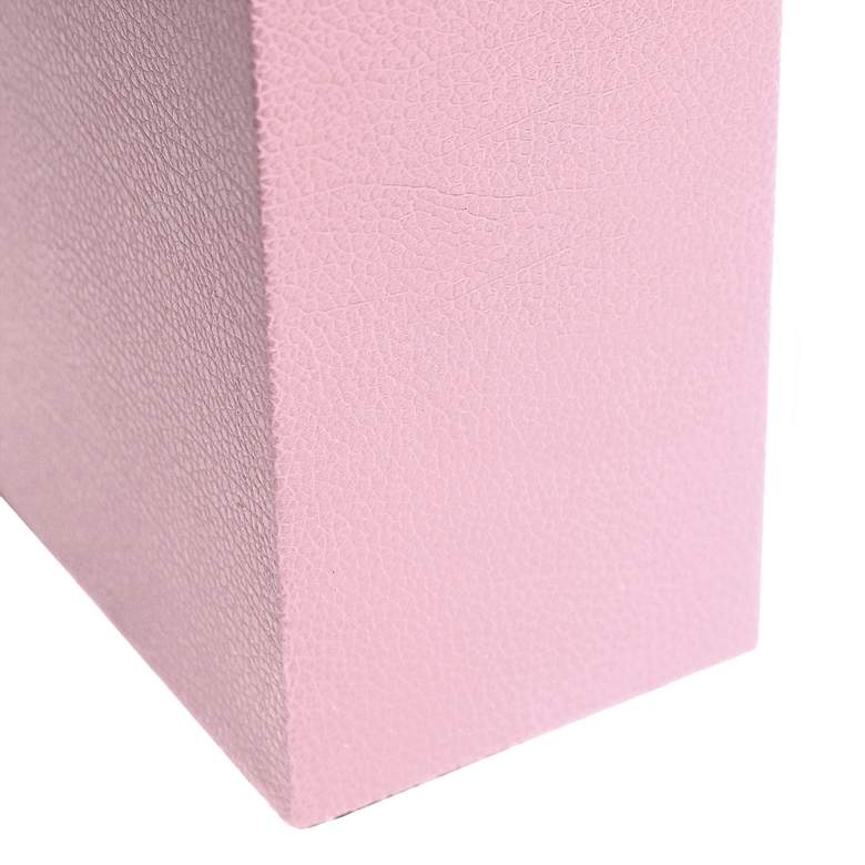 Image 5 Lalia Home Lexington 21 inch Pink Leather Accent Table Lamp more views