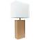 Lalia Home Lexington Beige Leather Accent Table Lamp