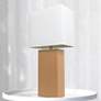 Lalia Home Lexington Beige Leather Accent Table Lamp