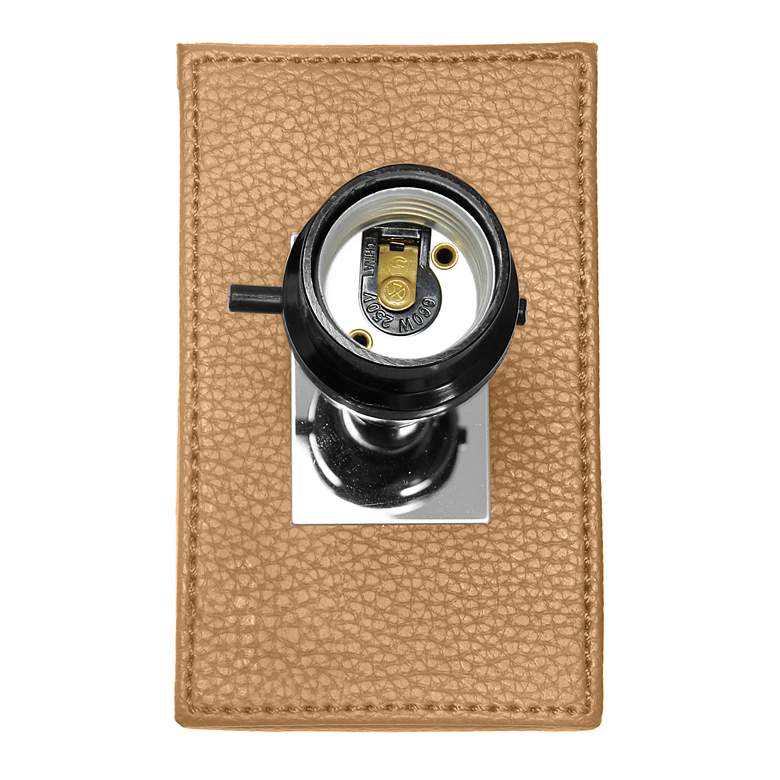 Image 3 Lalia Home Lexington Beige Leather Accent Table Lamp more views