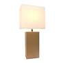 7_Lalia Home Lexington Beige Leather Accent Table Lamp more views